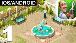 Gardenscapes  Walkthrough Level 1  Restoring Garden  iOS Android [upl. by Kirre15]