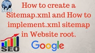 How to create a sitemapxml for website  How to implement xml sitemap Hindi [upl. by Ocker]