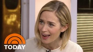 Emily Blunt Has A Sweet Reaction When Compared To Meryl Streep  TODAY [upl. by Akcinahs]