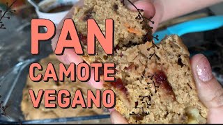 Como hacer PAN DE CAMOTE 🍠 VEGANO 🌱 Orgánico SIN HUEVO NI LACTEOS [upl. by Ahsyas]