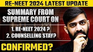 Summary of Todays Supreme Court on NEET 2024  Re NEET 2024   NEET 2024 Latest News Today [upl. by Randee]