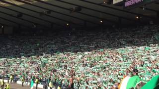 Hibernian fans sing Sunshine on Leith after Scottish Cup win vs Rangers [upl. by Dirgni]