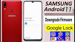 Samsung A10s FRP Bypass U8 Android 11 Downgrade firmware  A10s Android 11 FRPGoogle Lock Bypass [upl. by Onidranreb]