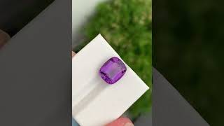 Purple Amethyst Stone 870 Carats Cushion Cut Natural Brazilian Gemstone gems viral shorts [upl. by Niddala]