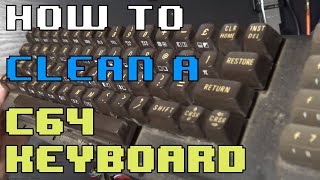 How To Clean a Commodore 64 Keyboard [upl. by Skcirdnek322]