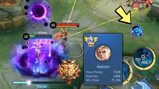 GLOBAL AAMON HARD CARRY INTENSE PLAY IN HIGH RANK  epic comeback [upl. by Gisele]