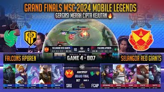 GERGASI MERAH KEJUTKAN JUARA M5 🔥 SELANGOR RED GIANTS VS FALCONS APBREN GAME 4  MID SEASON CUP 2024 [upl. by Norej]