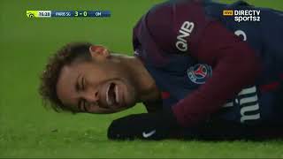 Lesión de tobillo de Neymar PSG [upl. by Ycnan257]