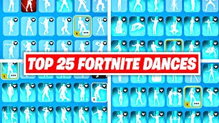 TOP 25 FORTNITE DANCES FROM EVERY CHAPTER   Chapter 1  5 [upl. by Aissela150]