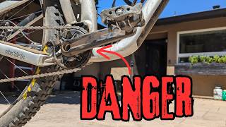 Shimano MTB Crank Failure  Dont Let This Happen To You [upl. by Annetta]