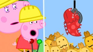 Peppa Pig Full Episodes  Digger World  Cartoons for Children [upl. by Gradey]