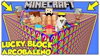 LA SFIDA DEI LUCKY BLOCK GIGANTI ARCOBALENO  Minecraft ITA [upl. by Brett692]