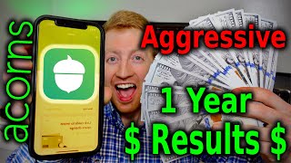 Acorns Aggressive Portfolio Returns After 1 Year 2024  Acorns Investing App Results [upl. by Botnick]