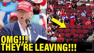 Watch TRUMP LOSE IT as Audience WALKS OUT OF RALLY [upl. by Yeliab851]