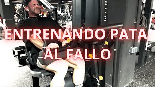 ENTRENANDO PIERNA AL FALLO A 21 DIAS DE MI PRIMERA PARADA [upl. by Jo-Ann343]