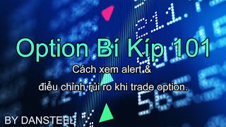 Cách xem alert và điểu chỉnh rủi ro khi trade option By Dan Steel [upl. by Ivonne256]