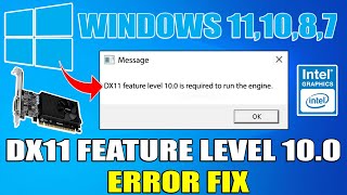 Valorant dx11 feature level 100 is required to run the engine windows 1087 Error Fix [upl. by Faith]