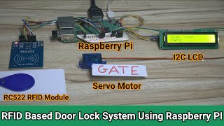 RFID Based Door Lock System Using Raspberry PI [upl. by Calandra]