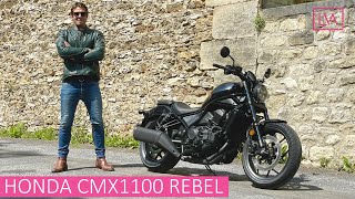 Essai Honda CMX 1100 Rebel – J’arrache le bitume avec la boîte AUTO [upl. by Clarhe385]