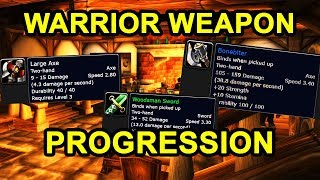 Classic WoW Warrior Weapon Progression Guide [upl. by Ecnarf]