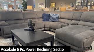 Ryde 4 PC Dual Power Recline Sectional with Sleeper  AFW [upl. by Hayashi238]