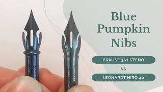 Blue Pumpkin Nibs Comparison  Brause 361 Steno VS Leonardt Hiro 40 [upl. by Orthman]