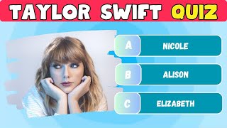 Ultimate Taylor Swift Quiz 👩🎤 Guess The Song Finish The Lyrics Knowledge Quiz [upl. by Skillern]