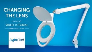 How to change lens of your Light Craft LED Long Reach Magnifier Lamp [upl. by Rumney]