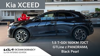 Kia XCEED MY2024 15 TGDI 160KM 7DCT GTLine z PANORAMĄ w kolorze Black Pearl  4K [upl. by Aynekat839]