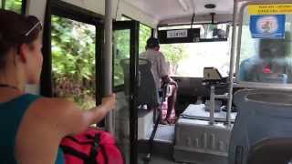 took the bus on the island Praslin Seychelles [upl. by Odnalor785]