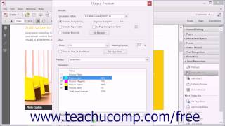 Previewing Color Separations  Adobe Acrobat XI Training Tutorial Course [upl. by Bohannon]