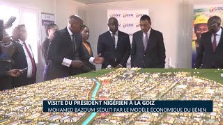 Visite du Président Nigérien à la GIZ  Mohamed BAZOUM séduit par le modèle économique du Bénin [upl. by Cailly]