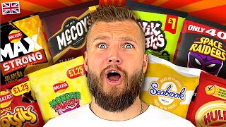 Americans Try WEIRD British CRISPS For The First Time [upl. by Luap]