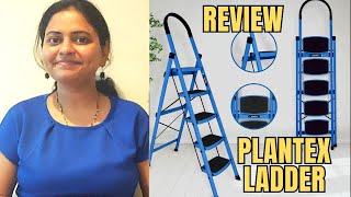 Plantex Premium steel foldable ladder 5 steps unboxing amp review🔥Best Ladder for Home🪜 [upl. by Modeste]