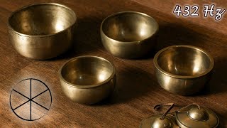 432Hz Cuencos Tibetanos Meditación Sanación Limpieza Relajación Chakras ASMR Binaural 8D [upl. by Darej]