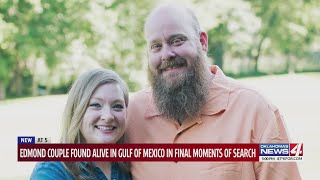 Edmond couple found alive in Gulf of Mexico in final moments of search [upl. by Winnie]