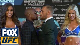 Conor McGregor and Floyd Mayweather face off  FINAL PRESS CONFERENCE [upl. by Sirac]