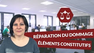 La réparation du dommage  les éléments constitutifs de la responsabilité civile délictuelle  Droit [upl. by Ubana]