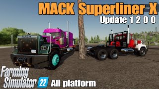 MACK Superliner X  FS22 mod for all platforms [upl. by Shel]