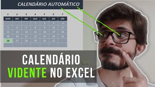 COMO FAZER UM CALENDÁRIO AUTOMÁTICO NO EXCEL [upl. by Ruhtra734]