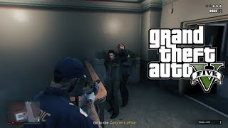 To The Coroners Office  GTA V Online  Doomsday Heist [upl. by Enellek]