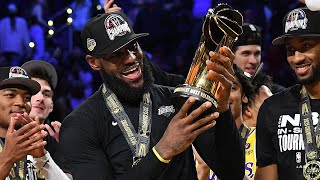 The Lakers FULL Trophy Presentation amp LeBron MVP Speech 🏆 [upl. by Asseniv]