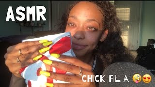 ASMR  Chick Fil A Mukbang 🐥❤️ [upl. by Haase]