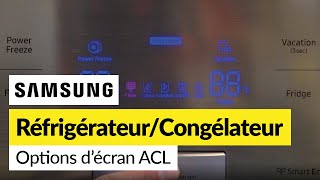 Comment utiliser lécran LCD de votre réfrigérateur congélateur Samsung [upl. by Adnarom244]