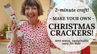 2minute craft British Christmas Crackers easy for kids zero waste [upl. by Rosella382]