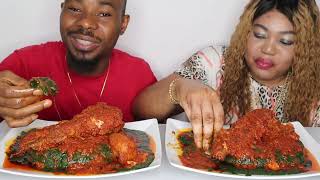 A Must Watch Amala And Ewedu Soup With Stew Big Bites Challenge So Satisfying Food Race Germany [upl. by Anelram508]