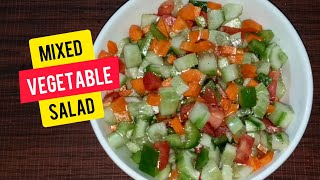 Vegetable Salad  Mixed vegetable salad in malayalam  Easy salad Healthy salad Homemade veg salad [upl. by Samale]