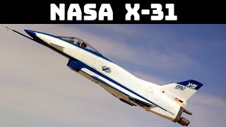 NASA X31  The Enhanced Fighter Maneuverability Demonstrator at Edwards AFB [upl. by Scharaga703]