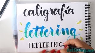 ✅ Curso de lettering  Lección 1 Diferencias entre caligrafía y lettering [upl. by Sivia]