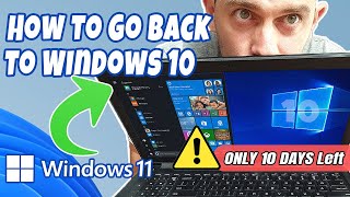 How to Go Back to Windows 10 from Windows 11 Before amp After 10 Days [upl. by Nwahsiek]